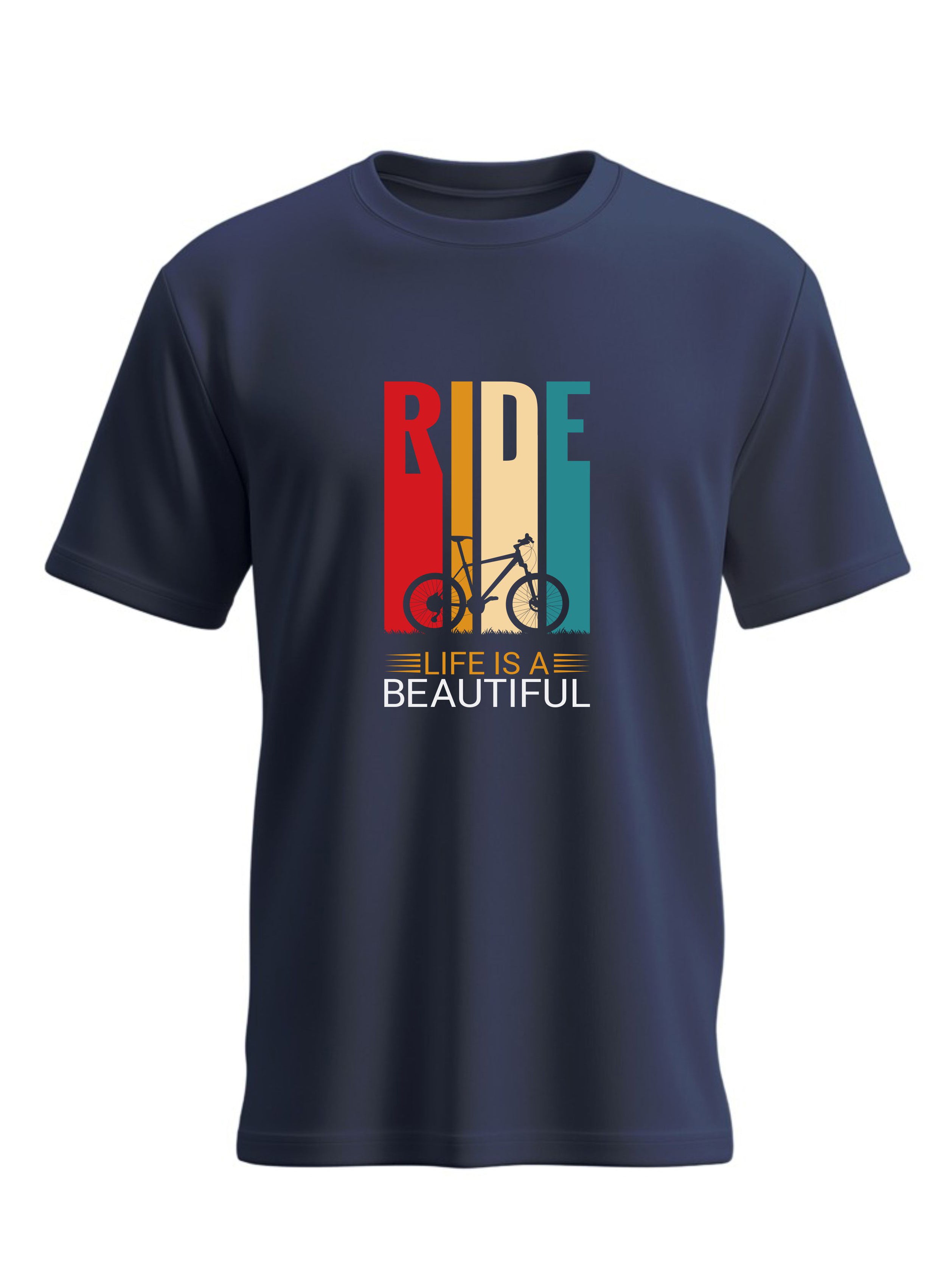 Ride Typography Pure Cotton T-shirt For Men